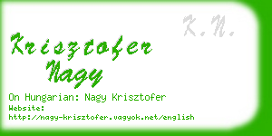 krisztofer nagy business card